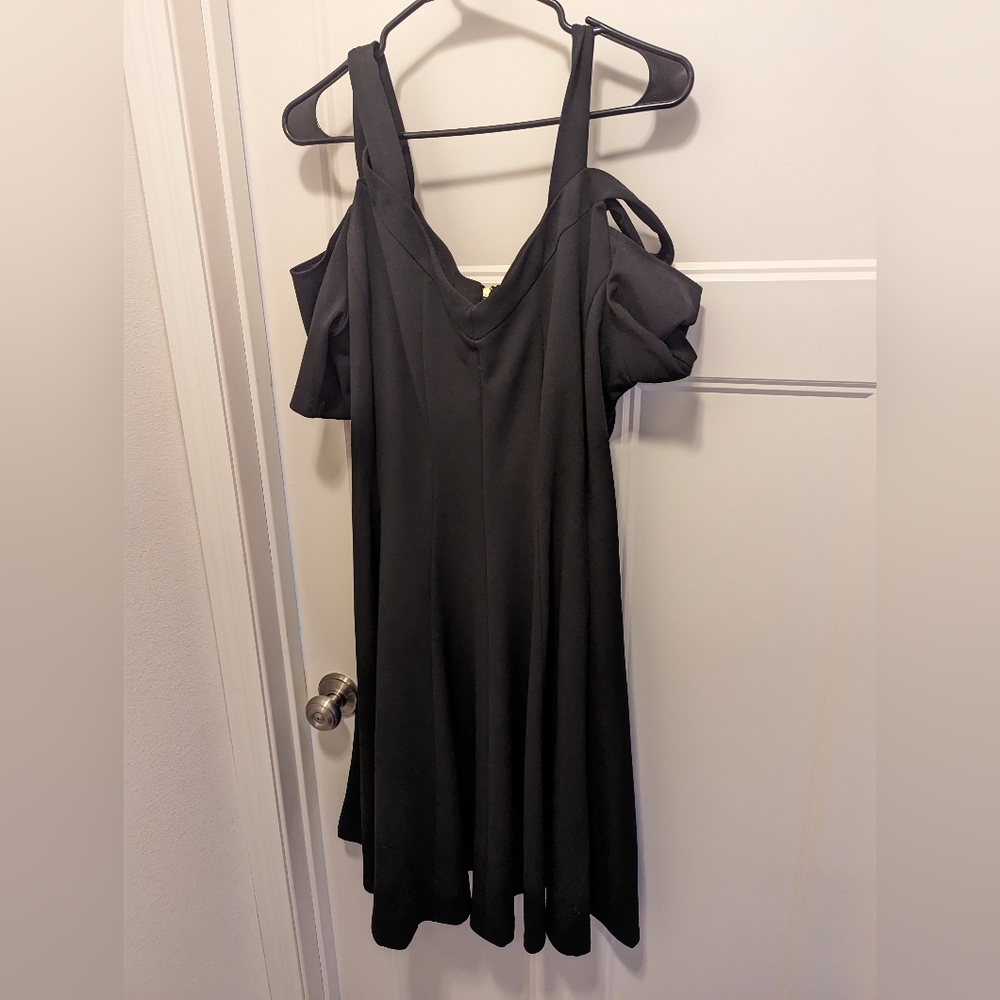 Lane Bryant black fit & flare dress